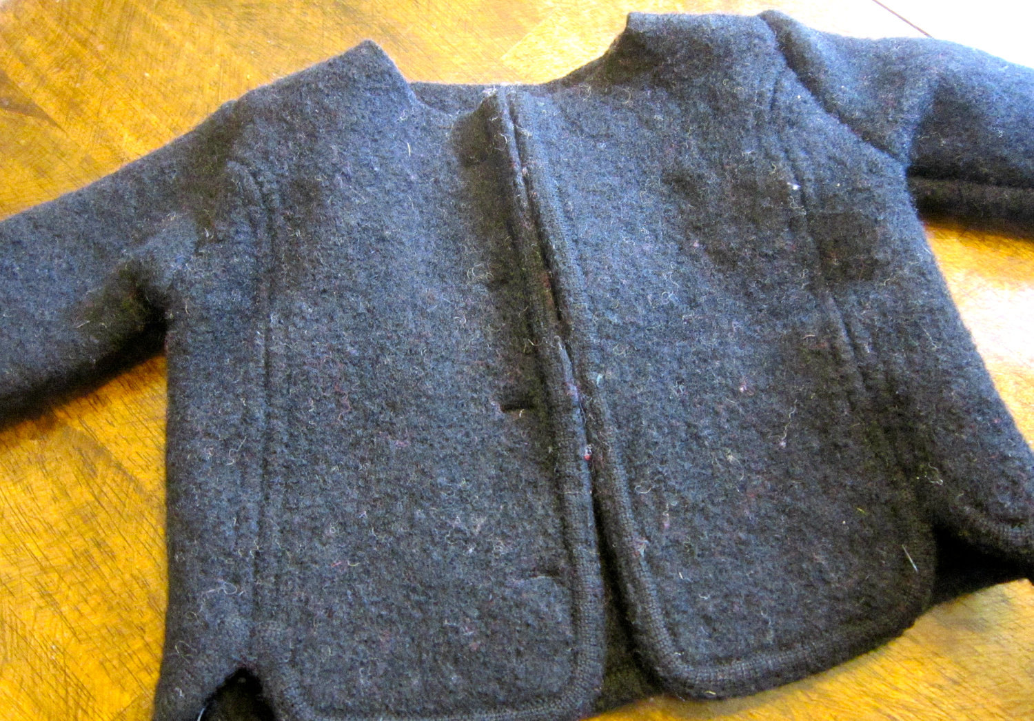 wool boiled fabric coat felted washed source clean brush