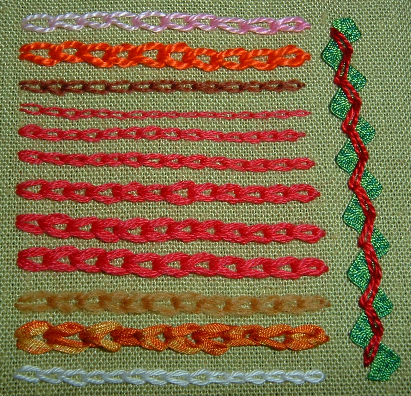 chain embroidery