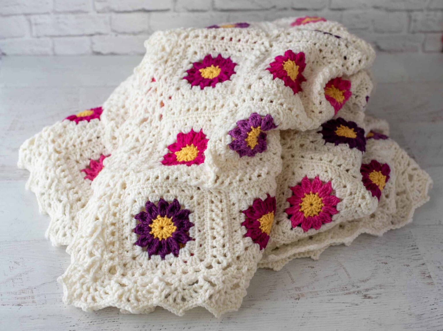 Free Crochet Flower Blanket Patterns